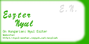 eszter nyul business card